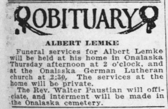 Clipping from The La Crosse Tribune